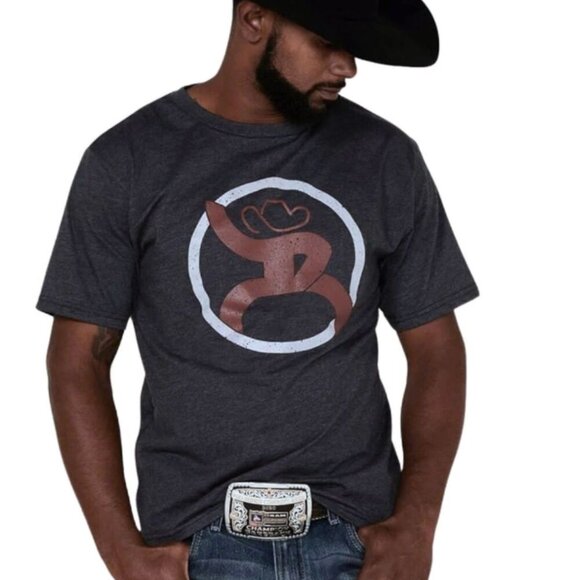 Hooey Roughy 2.0 T-Shirt Hooey Man Cowboy Tee Western Size XL Short Sleeve - Picture 1 of 12